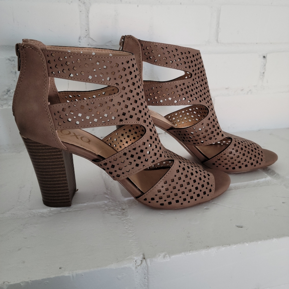 XOXO Summer Stack Heel Sandals